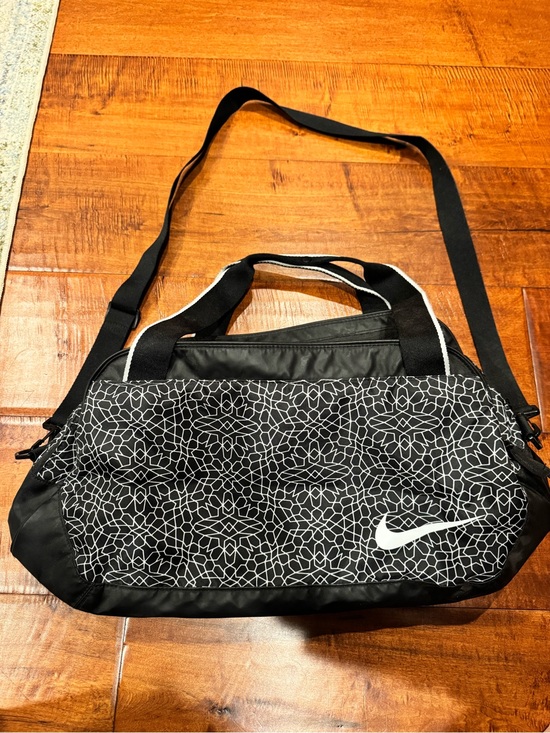 Nike Handbags - Nike Black and White Geometric Sport Duffel